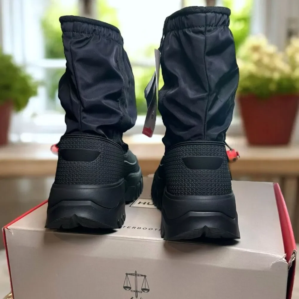 Hunter Wanderer Insulated Short Slouch Winter Snow Boots Women US 8 / EU 39 NIB